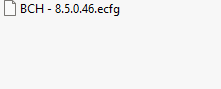 BCH ecfg files